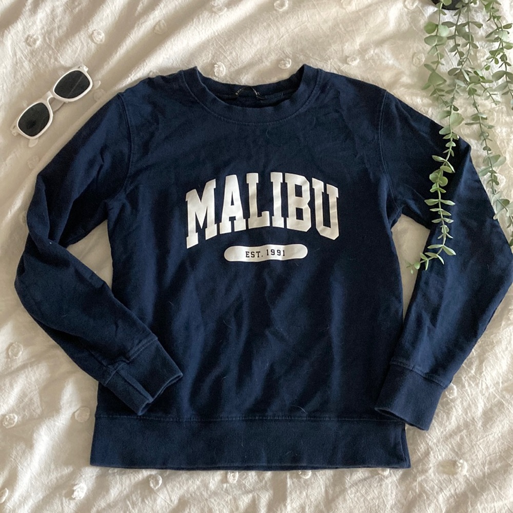 🩵3 for $15🩵Malibu graphic crewneck